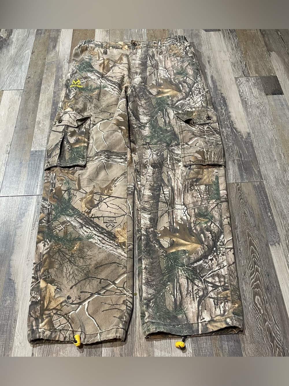 Real Tree Camo Cargo Pants Men’s 32-34 Lightweight Baggy